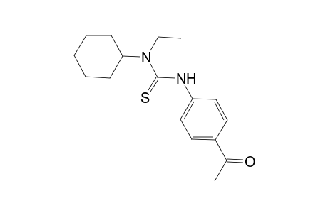 1-cyclohexyl-3-(4-ethanoylphenyl)-1-ethyl-thiourea