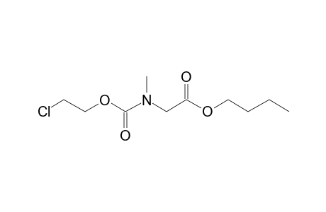 Sarcosine, N-(2-chloroethoxycarbonyl)-, butyl ester