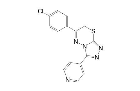 6-(4-chlorophenyl)-3-(4-pyridinyl)-7H-[1,2,4]triazolo[3,4-b][1,3,4]thiadiazine