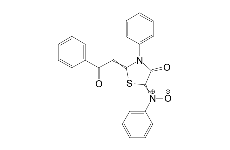 N-(4-oxo-2-(2-oxo-2-phenylethylidene)-3-phenylthiazolidin-5-ylidene)aniline oxide