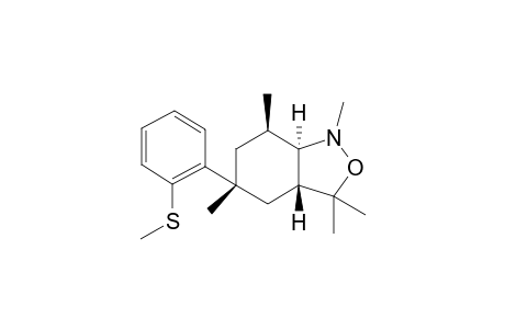 rac-(3aR,5R,7R,7aR)-1,3,3,5,7-pentamethyl-5-(2-(methylthio)phenyl)octahydrobenzo[c]Isoxazole
