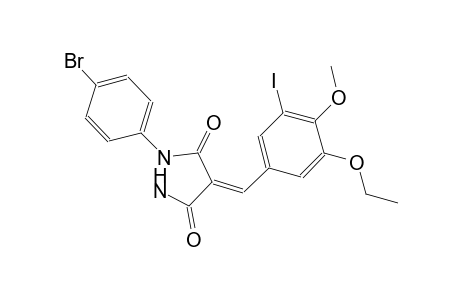 (4Z)-1-(4-bromophenyl)-4-(3-ethoxy-5-iodo-4-methoxybenzylidene)-3,5-pyrazolidinedione