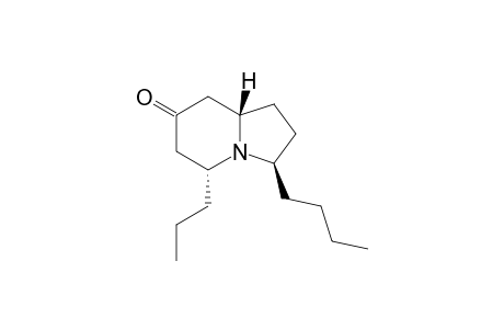 (3R,5R,8aS)-3-butyl-5-propyl-2,3,5,6,8,8a-hexahydro-1H-indolizin-7-one