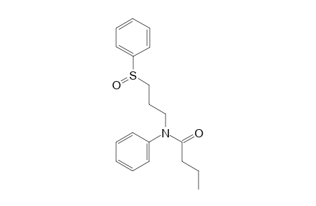 N-Phenyl-N-(3-phenylsulfinylpropyl)butyramide