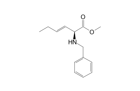 (2S)-Methyl 2-benzylaminohex-3-enoate