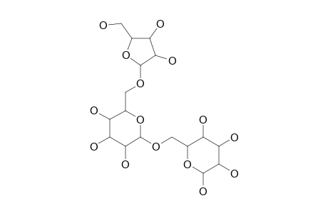ALPHA-L-ARABINO-FURANOSYL-(1->6)-BETA-D-GALACTO-PYRANOSYL-(1->6)-D-GALACTOSE
