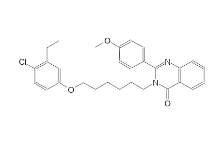 3-[6-(4-chloro-3-ethylphenoxy)hexyl]-2-(4-methoxyphenyl)-4(3H)-quinazolinone