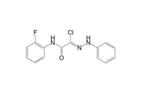 2-Anilino-2-oxo-N-[2'-fluorophenyl]-2-oxoethanehydrazonoyl chloride