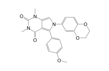 6-(2,3-dihydro-1,4-benzodioxin-6-yl)-5-(4-methoxyphenyl)-1,3-dimethyl-1H-pyrrolo[3,4-d]pyrimidine-2,4(3H,6H)-dione