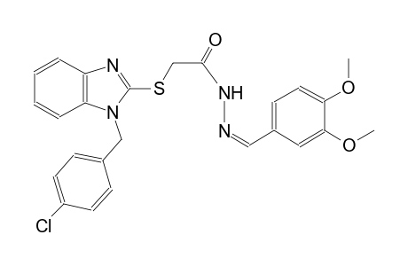 acetic acid, [[1-[(4-chlorophenyl)methyl]-1H-benzimidazol-2-yl]thio]-, 2-[(Z)-(3,4-dimethoxyphenyl)methylidene]hydrazide