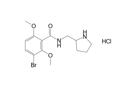 S-(-)-3-bromo-2,6-dimethoxy-N-[(2-pyrrolidinyl)methyl]benzamide, monohydrochloride