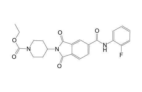 1-piperidinecarboxylic acid, 4-[5-[[(2-fluorophenyl)amino]carbonyl]-1,3-dihydro-1,3-dioxo-2H-isoindol-2-yl]-, ethyl