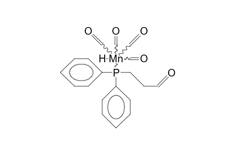 cis-(Diphenyl-(3-oxo-propyl)-phosphino)-hydrido-manganese tetracarbonyl
