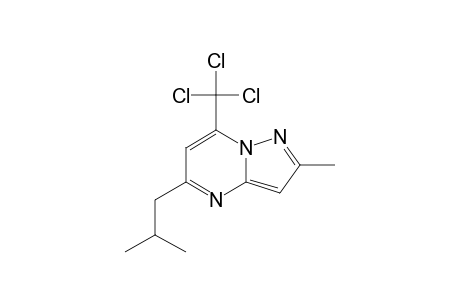 7-TRICHLOROMETHYL-2-METHYL-5-(3-METHYLPROPYL)-PYRAZOLO-[1,5-A]-PYRIMIDINE