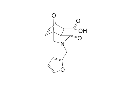 10-oxa-3-azatricyclo[5.2.1.0(1,5)]dec-8-ene-6-carboxylic acid, 3-(2-furanylmethyl)-4-oxo-