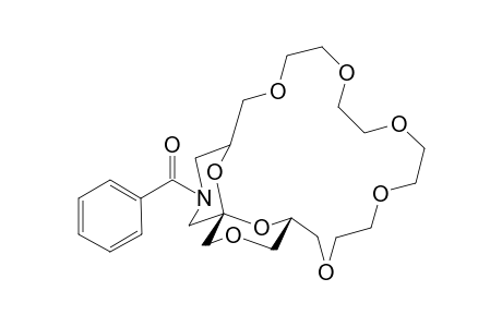 (E,E)-(2R,6S,8S)-N-Benzoyl-13,16,19,22,25-pentaoxacyclo[15(2,8)]-1,4,7-trioxa-10-azaspiro[5.5]undecane