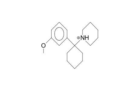 1-(3-Methoxy-phenyl)-1-piperidinyl-cyclohexane cation