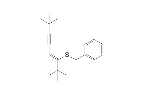 (Z)-3-(Benzylthio)-2,2,7,7-tetramethyl-3-octen-5-yne