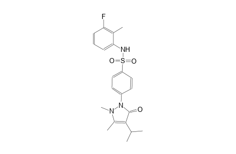 benzenesulfonamide, 4-[2,5-dihydro-2,3-dimethyl-4-(1-methylethyl)-5-oxo-1H-pyrazol-1-yl]-N-(3-fluoro-2-methylphenyl)-