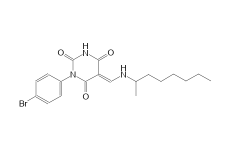 (5E)-1-(4-bromophenyl)-5-{[(1-methylheptyl)amino]methylene}-2,4,6(1H,3H,5H)-pyrimidinetrione