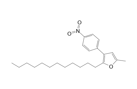 2-Dodecyl-3-(4'-nitrophenyl)-5-methylfuran