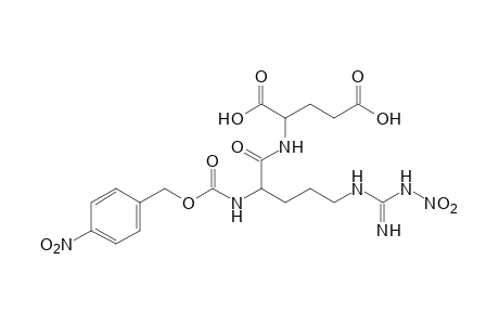 N-[N2-carboxy-N5-(nitroamidino)-L-ornithyl]glutamic acid, N2-(p-nitrobenzyl)ester