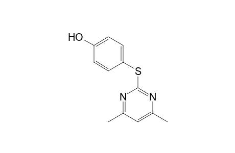 Phenol, 4-[(4,6-dimethyl-2-pyrimidinyl)thio]-