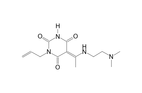 (5E)-1-allyl-5-(1-{[2-(dimethylamino)ethyl]amino}ethylidene)-2,4,6(1H,3H,5H)-pyrimidinetrione