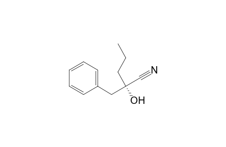(2S)-2-benzyl-2-hydroxy-pentanenitrile