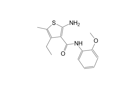 2-amino-4-ethyl-N-(2-methoxyphenyl)-5-methyl-3-thiophenecarboxamide