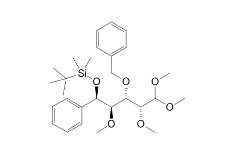 (2R,3S,4R,5R)-3-O-benzyl-2,4-dimethoxy-5-C-phenyl-5-O-t-butyldimethylsilyl-pentanaldimethylacetal