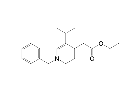 2-(1-benzyl-5-isopropyl-3,4-dihydro-2H-pyridin-4-yl)acetic acid ethyl ester