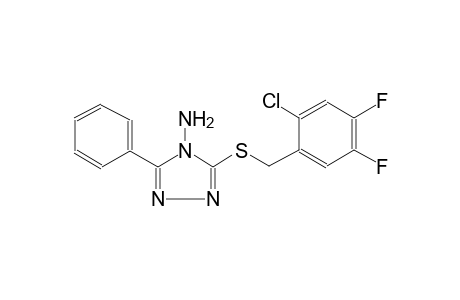 4H-1,2,4-triazol-4-amine, 3-[[(2-chloro-4,5-difluorophenyl)methyl]thio]-5-phenyl-