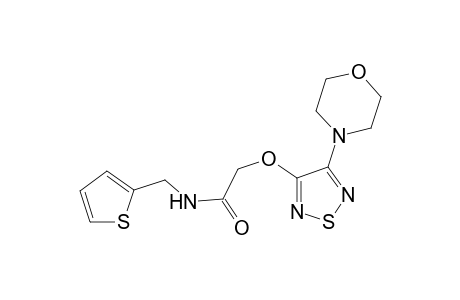 2-{[4-(morpholin-4-yl)-1,2,5-thiadiazol-3-yl]oxy}-N-(thiophen-2-ylmethyl)acetamide