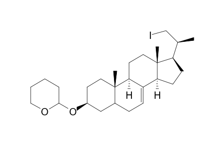 2H-Pyran, tetrahydro-2-[[(3.beta.,20S)-21-iodo-20-methylpregn-7-en-3-yl]oxy]-