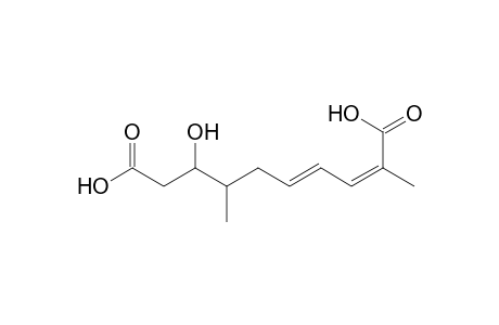 8-Hydroxy-7-methylnona-2,4-diene-2,9-dicarboxylic acid