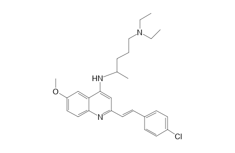 2-[p-Chlorostyryl]-4-[4-[diethylamino]-1-methylbutyl]amino-6-methoxyquinoline