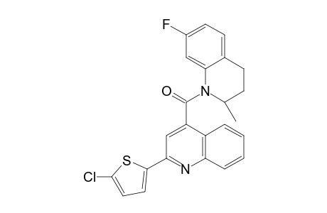 1-{[2-(5-chloro-2-thienyl)-4-quinolinyl]carbonyl}-7-fluoro-2-methyl-1,2,3,4-tetrahydroquinoline