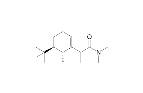 2-((5S,6R)-5-tert-Butyl-6-methyl-cyclohex-1-enyl)-N,N-dimethyl-propionamide