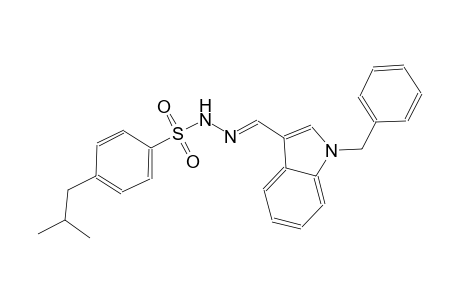 N'-[(E)-(1-benzyl-1H-indol-3-yl)methylidene]-4-isobutylbenzenesulfonohydrazide