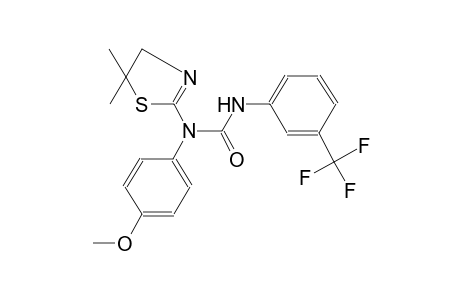 urea, N-(4,5-dihydro-5,5-dimethyl-2-thiazolyl)-N-(4-methoxyphenyl)-N'-[3-(trifluoromethyl)phenyl]-