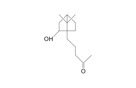 7,7-Dimethyl-1-(4-oxo-pentyl)-bicyclo(2.2.1)heptanol-2