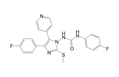 1-(4-Fluorophenyl)-3-[4-(4-fluorophenyl)-2-methylthio-5-(pyridin-4-yl)-1H-imidazol-1-yl]urea