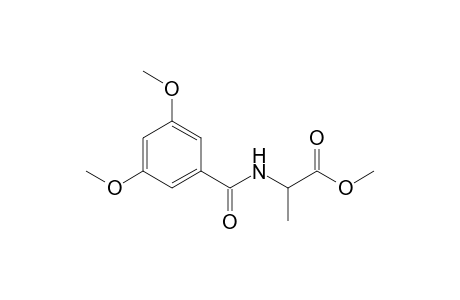2-[(3,5-dimethoxybenzoyl)amino]propionic acid methyl ester