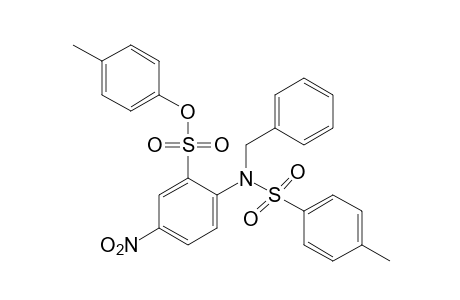 N-benzyl-2'-hydroxy-4'-nitro-p-toluenesulfonanilide, p-tolunenesulfonate (ester)