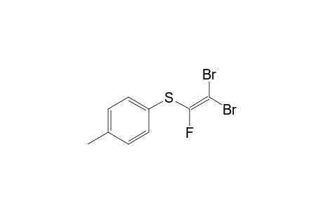 2,2-Dibromo-1-p-tolylthio-1-fluoroethene