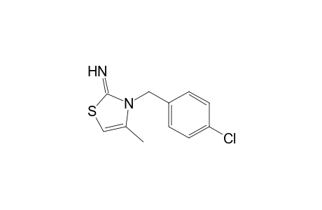 3-[(4-chlorophenyl)methyl]-4-methyl-1,3-thiazol-2-imine