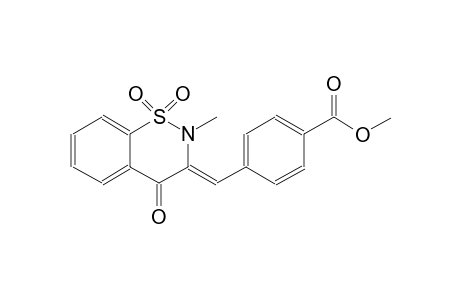 benzoic acid, 4-[(Z)-(2-methyl-1,1-dioxido-4-oxo-2H-1,2-benzothiazin-3(4H)-ylidene)methyl]-, methyl ester