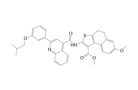 methyl 2-({[2-(3-isobutoxyphenyl)-4-quinolinyl]carbonyl}amino)-7-methoxy-4,5-dihydronaphtho[2,1-b]thiophene-1-carboxylate