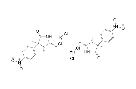 bis(5-methyl-5-(4-nitrophenyl)imidazolidine-2,4-dione); bis(dichloromercury)